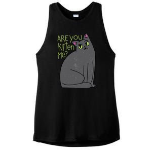 Are You Kitten Me Ladies PosiCharge Tri-Blend Wicking Tank