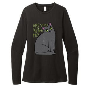 Are You Kitten Me Womens CVC Long Sleeve Shirt