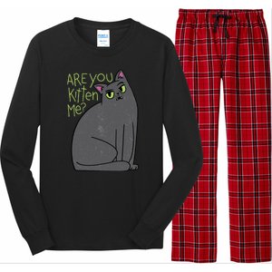 Are You Kitten Me Long Sleeve Pajama Set