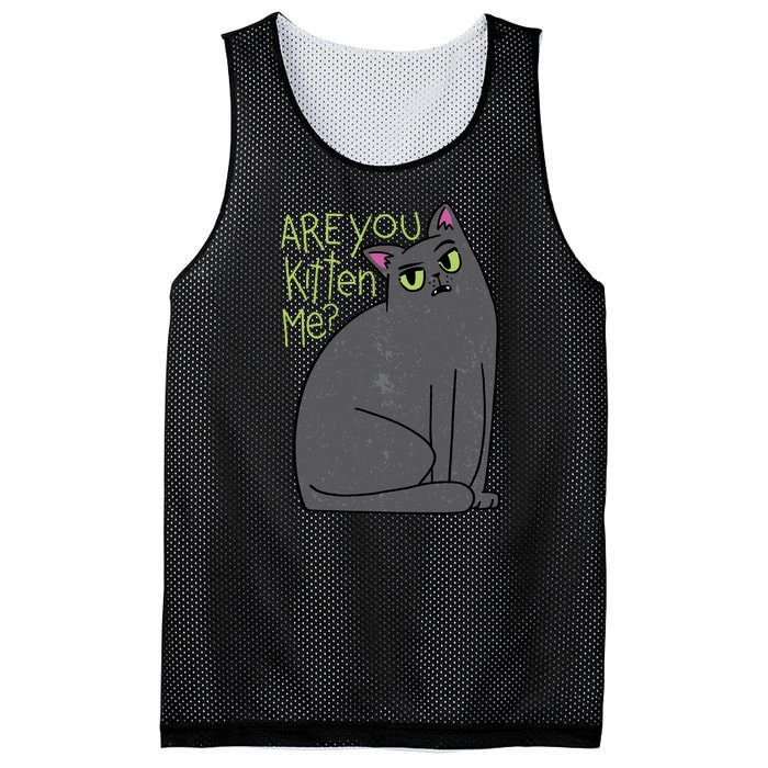 Are You Kitten Me Mesh Reversible Basketball Jersey Tank