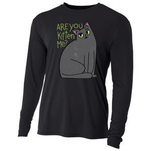 Are You Kitten Me Cooling Performance Long Sleeve Crew