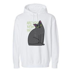 Are You Kitten Me Garment-Dyed Fleece Hoodie