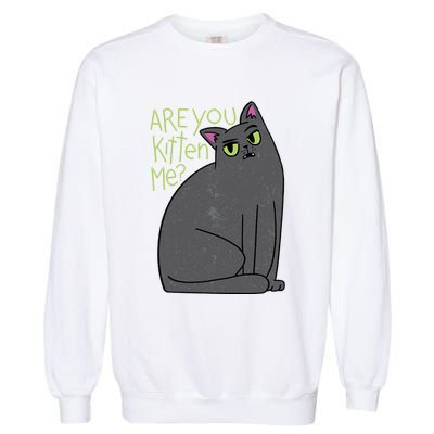 Are You Kitten Me Garment-Dyed Sweatshirt