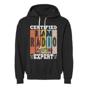 Amateur Radio Expert & Ham Radio Operator Garment-Dyed Fleece Hoodie