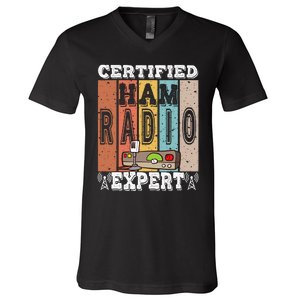 Amateur Radio Expert & Ham Radio Operator V-Neck T-Shirt