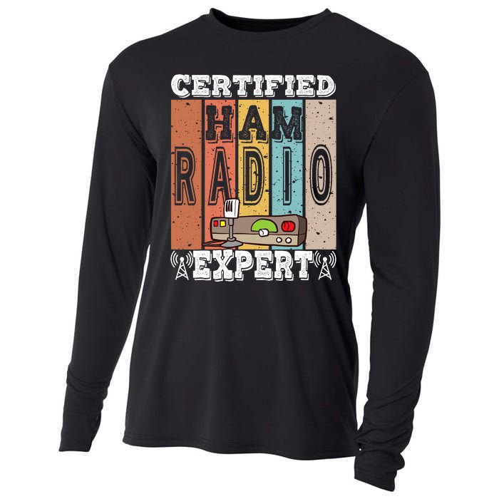 Amateur Radio Expert & Ham Radio Operator Cooling Performance Long Sleeve Crew