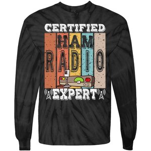 Amateur Radio Expert & Ham Radio Operator Tie-Dye Long Sleeve Shirt