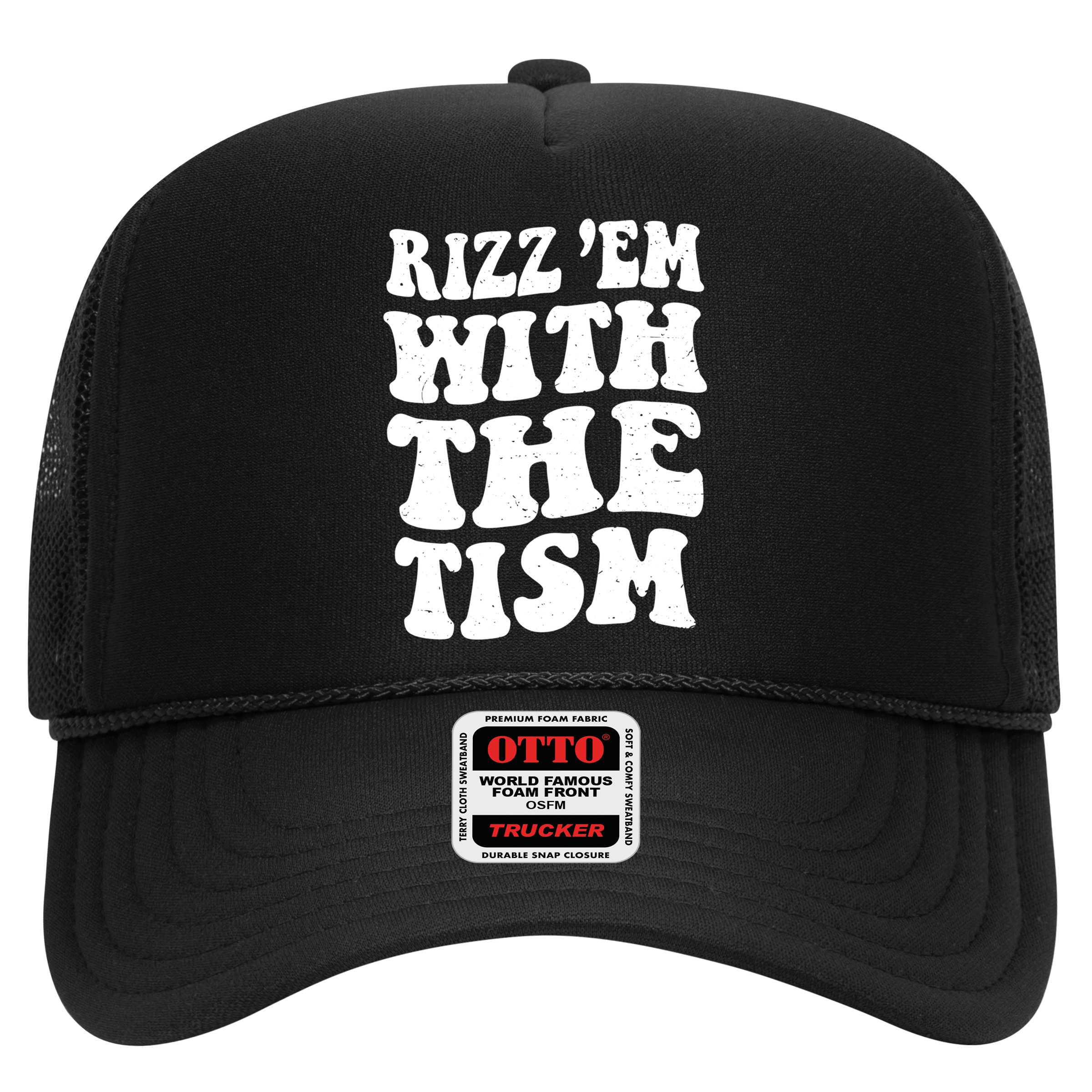 Autism Rizz Em With The Tism Funny Autistic Meme Groovy Cool Gift Hat