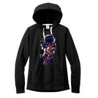 Astronaut Rave Edm Techno Festival Psytrance Dubstep Women's Fleece Hoodie