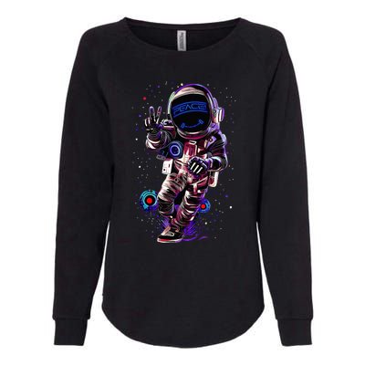 Astronaut Rave Edm Techno Festival Psytrance Dubstep Womens California Wash Sweatshirt