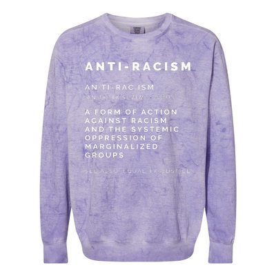 Anti Racism End Racism Tee Colorblast Crewneck Sweatshirt