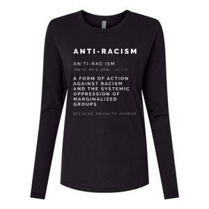 Anti Racism End Racism Tee Womens Cotton Relaxed Long Sleeve T-Shirt