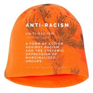 Anti Racism End Racism Tee Kati - Camo Knit Beanie