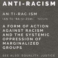 Anti Racism End Racism Tee Cotton Canvas Backpack