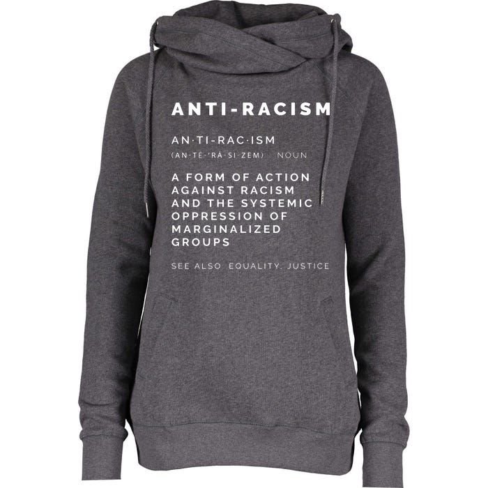 Anti Racism End Racism Tee Womens Funnel Neck Pullover Hood