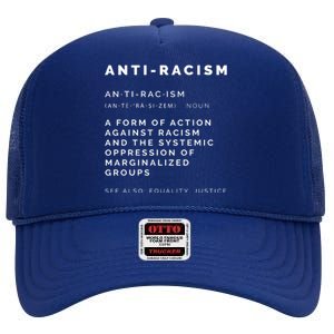 Anti Racism End Racism Tee High Crown Mesh Back Trucker Hat