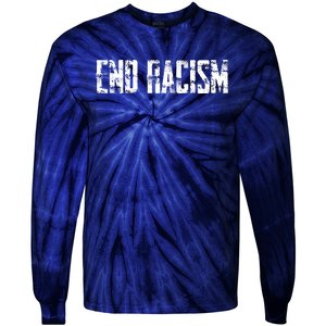 Anti Racism End Racism Tee Tie-Dye Long Sleeve Shirt