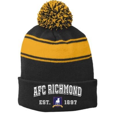 AFC Richmond Est 1897 Stripe Pom Pom Beanie