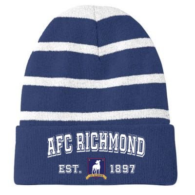 AFC Richmond Est 1897 Striped Beanie with Solid Band