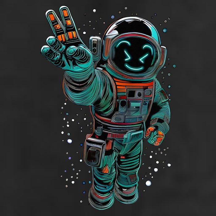 Astronaut Rave Edm Techno Festival Psytrance Dubstep Cool Comfort Performance Bucket Hat