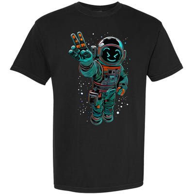 Astronaut Rave Edm Techno Festival Psytrance Dubstep Garment-Dyed Heavyweight T-Shirt