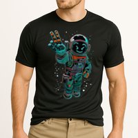 Astronaut Rave Edm Techno Festival Psytrance Dubstep Performance Shirt