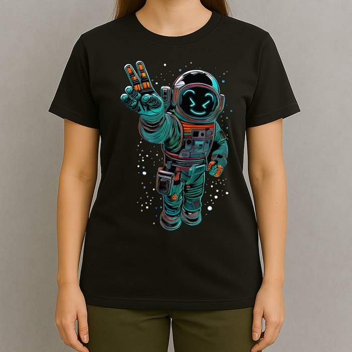 Astronaut Rave Edm Techno Festival Psytrance Dubstep T-Shirt