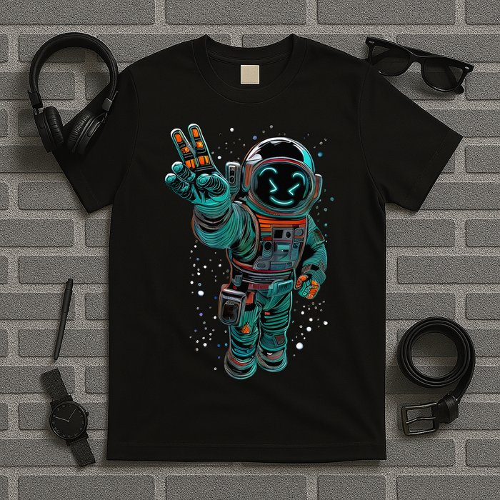 Astronaut Rave Edm Techno Festival Psytrance Dubstep T-Shirt