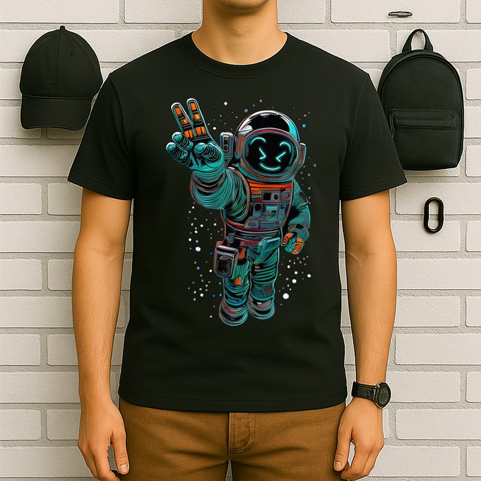 Astronaut Rave Edm Techno Festival Psytrance Dubstep T-Shirt
