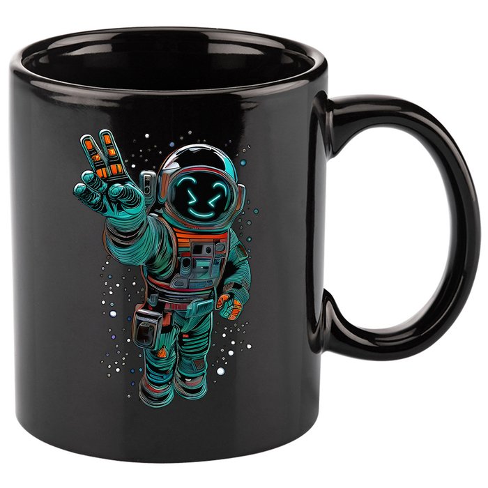Astronaut Rave Edm Techno Festival Psytrance Dubstep 11oz C Handle Ceramic Mug