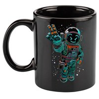 Astronaut Rave Edm Techno Festival Psytrance Dubstep 11oz C Handle Ceramic Mug