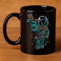 Astronaut Rave Edm Techno Festival Psytrance Dubstep 11oz C Handle Ceramic Mug