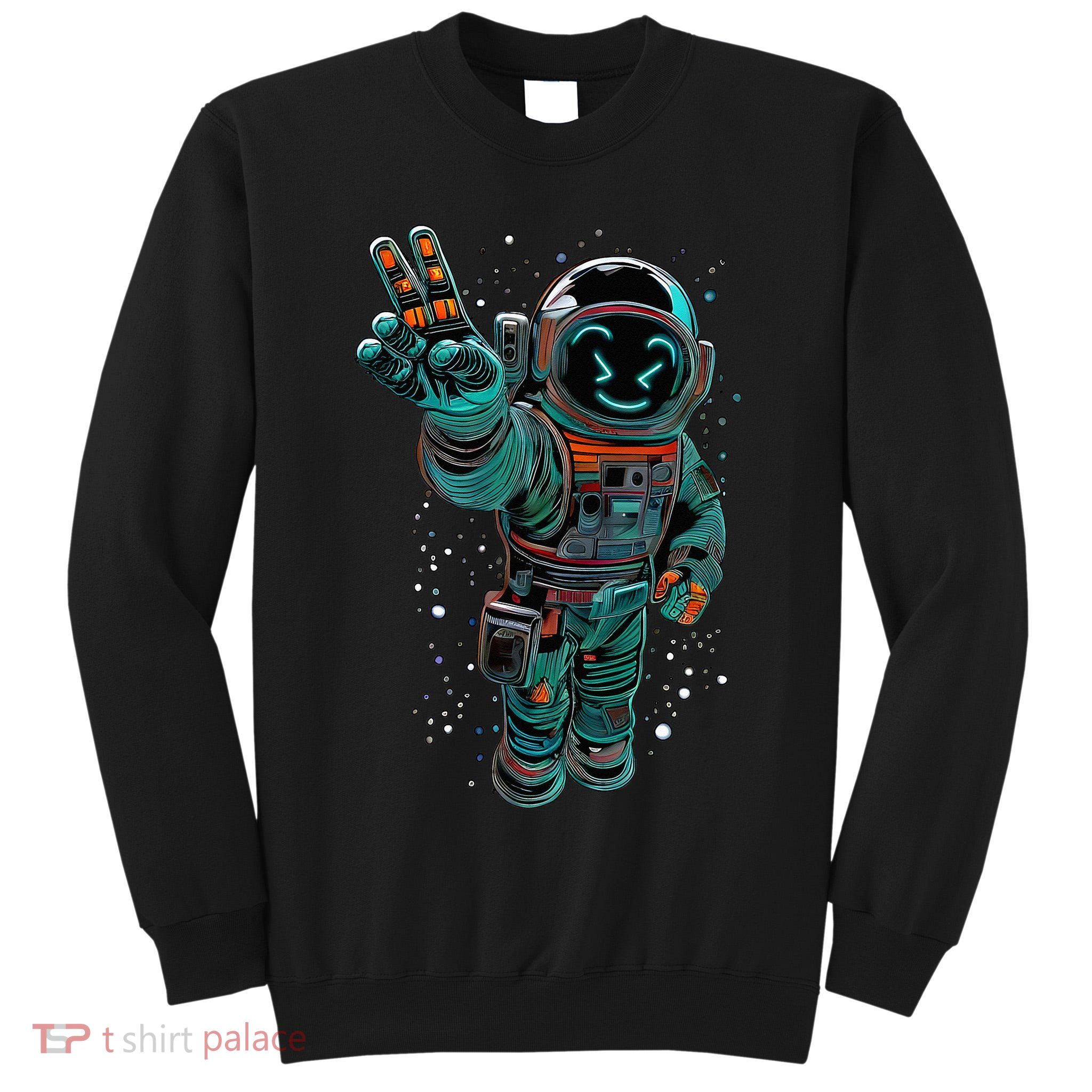 Astronaut Rave Edm Techno Festival Psytrance Dubstep Tall Sweatshirt