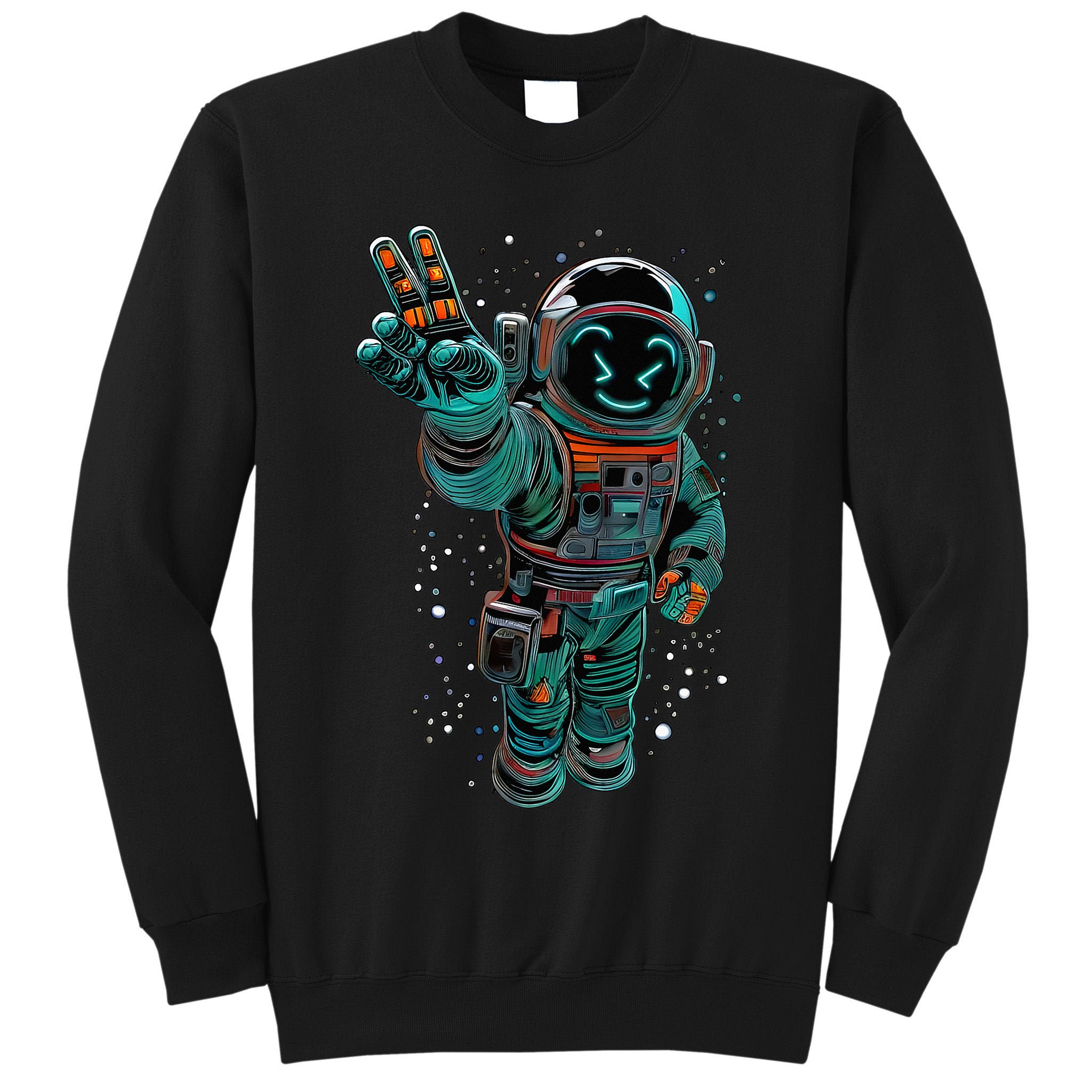 Astronaut Rave Edm Techno Festival Psytrance Dubstep Tall Sweatshirt