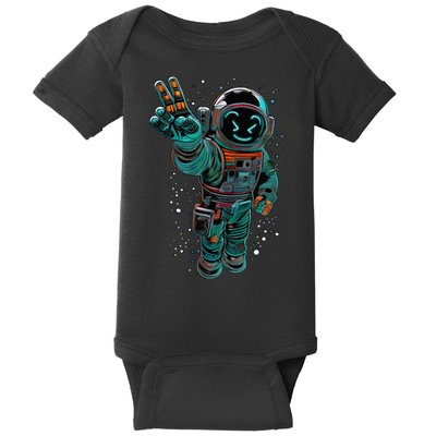 Astronaut Rave Edm Techno Festival Psytrance Dubstep Baby Bodysuit