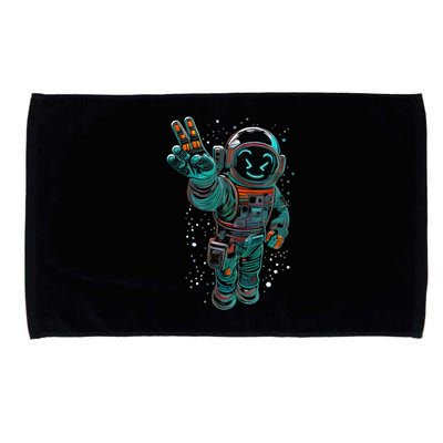 Astronaut Rave Edm Techno Festival Psytrance Dubstep Microfiber Hand Towel