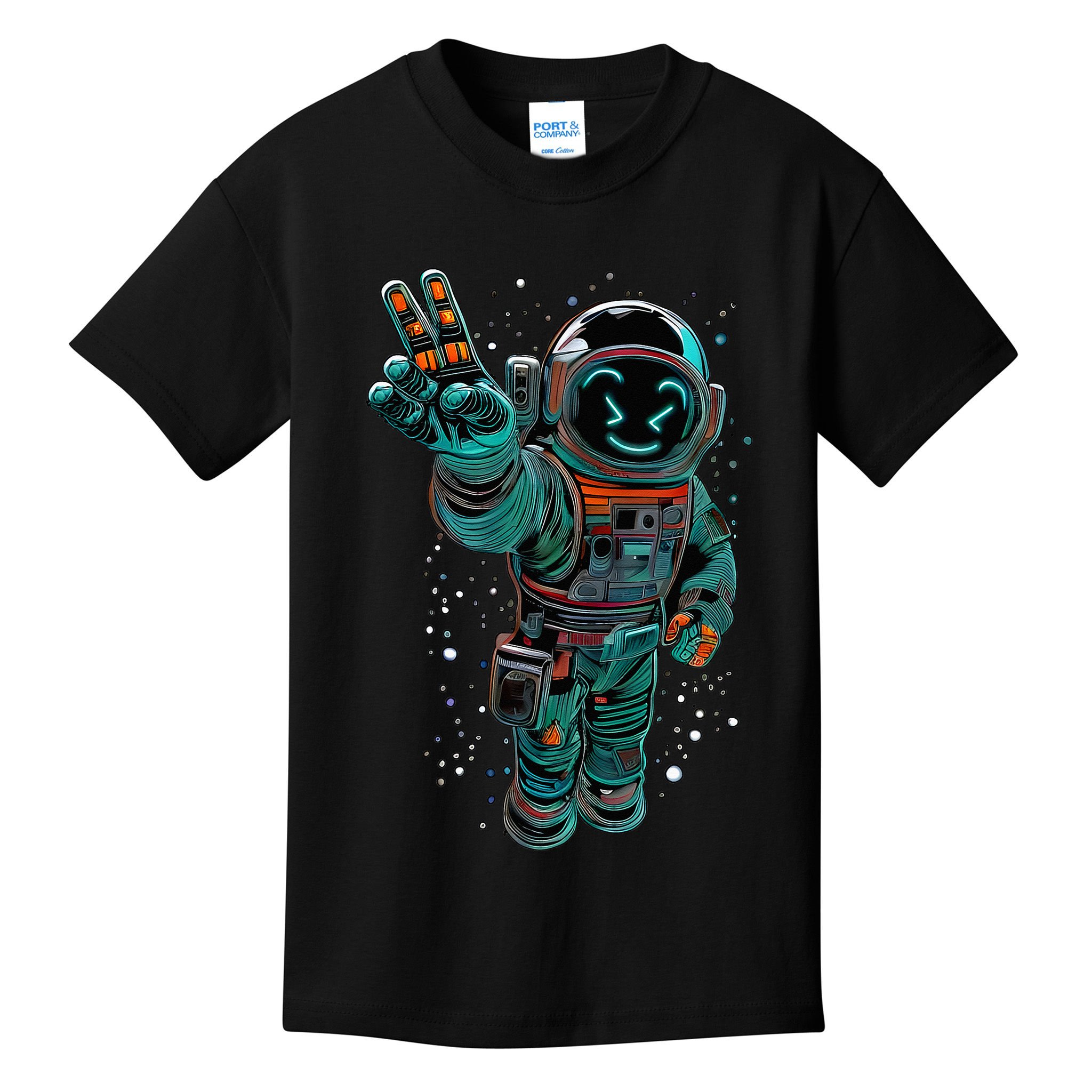 Astronaut Rave Edm Techno Festival Psytrance Dubstep Kids T-Shirt