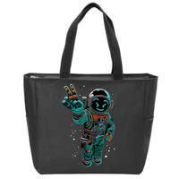 Astronaut Rave Edm Techno Festival Psytrance Dubstep Zip Tote Bag