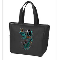 Astronaut Rave Edm Techno Festival Psytrance Dubstep Zip Tote Bag