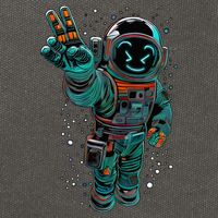 Astronaut Rave Edm Techno Festival Psytrance Dubstep Cotton Canvas Backpack