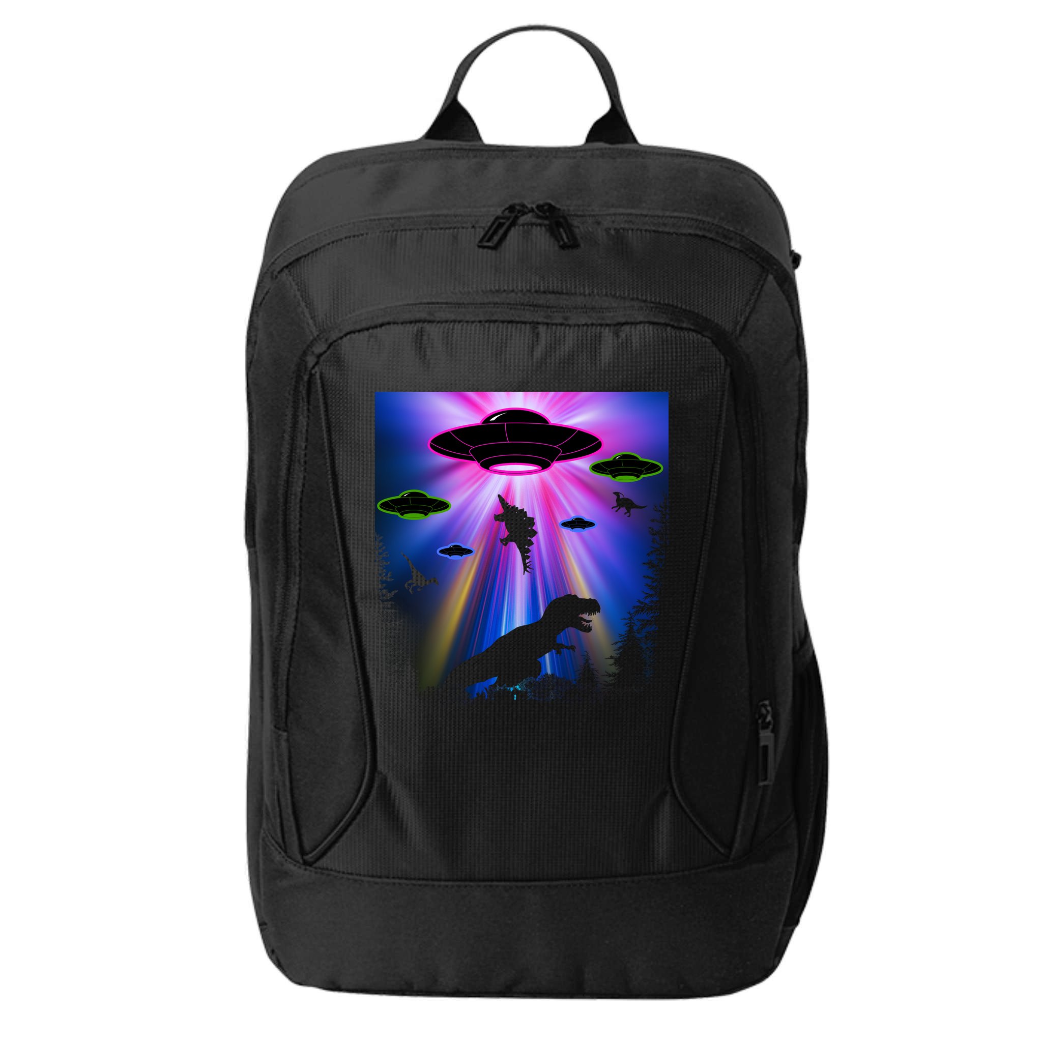 Area 51 Alien Takeover City Backpack