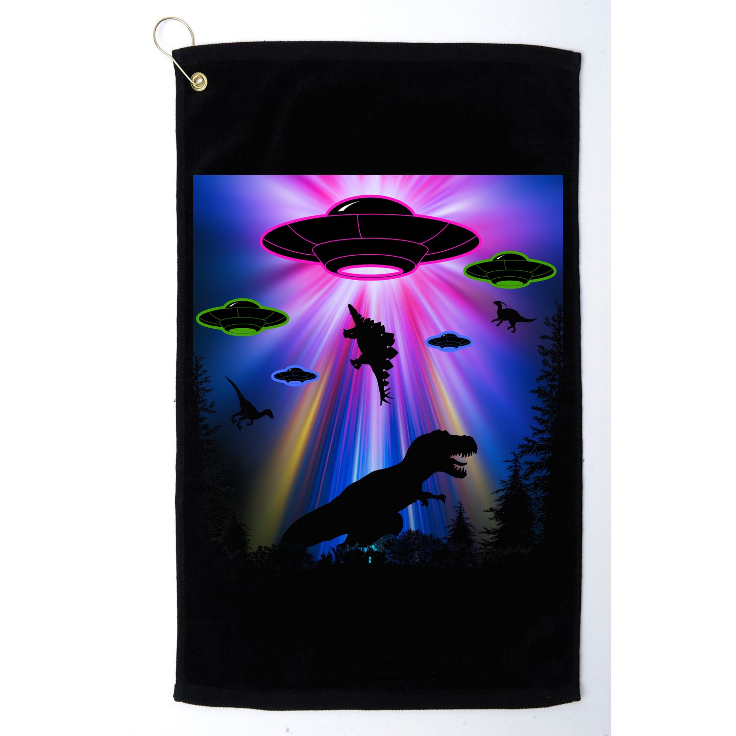 Area 51 Alien Takeover Golf Towel