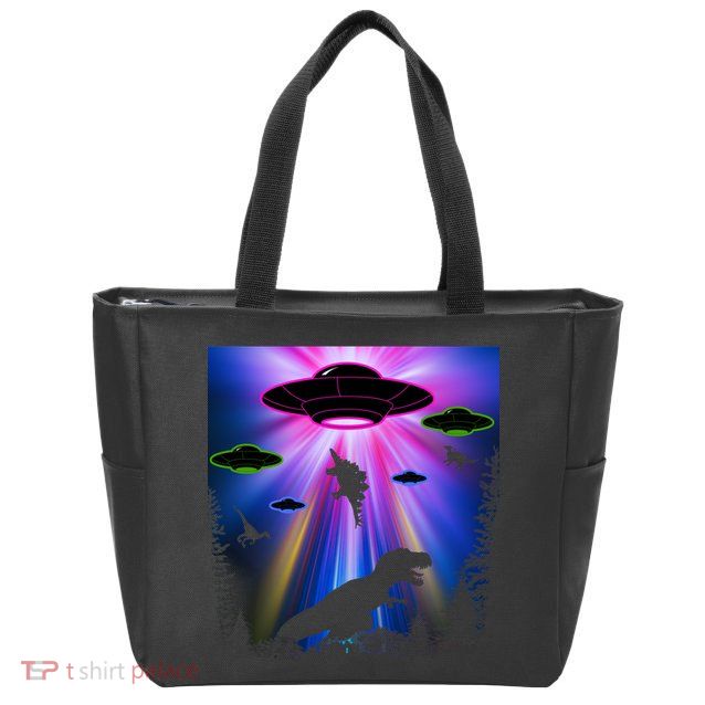 Area 51 Alien Takeover Zip Tote Bag