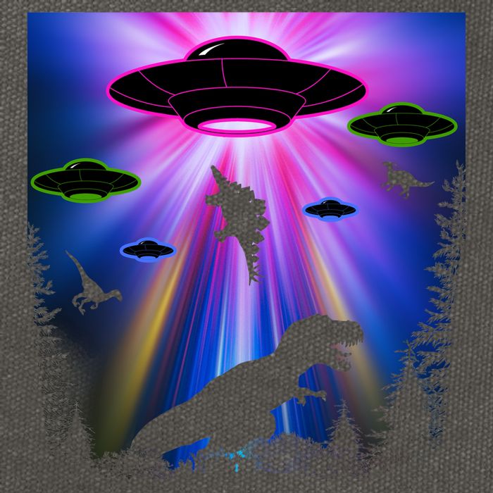 Area 51 Alien Takeover Cotton Canvas Backpack
