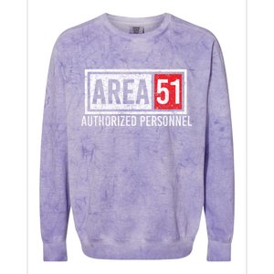 AREA 51 Authorized Personnel Colorblast Crewneck Sweatshirt