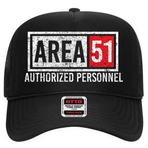 AREA 51 Authorized Personnel High Crown Mesh Back Trucker Hat