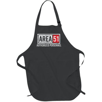 AREA 51 Authorized Personnel Full-Length Apron With Pockets