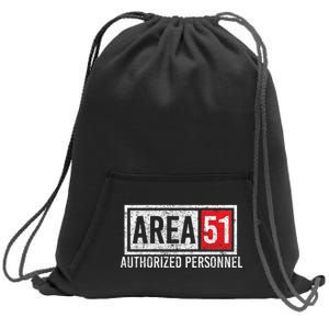 AREA 51 Authorized Personnel Sweatshirt Cinch Pack Bag