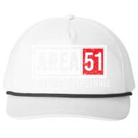 AREA 51 Authorized Personnel Snapback Five-Panel Rope Hat