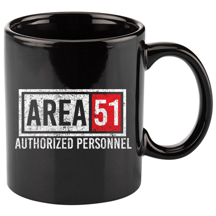 AREA 51 Authorized Personnel 11oz C Handle Ceramic Mug